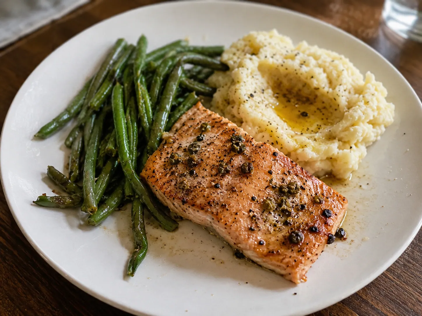 Soft salmon and potato bake